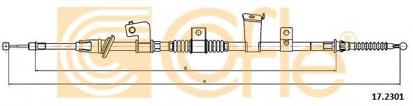 COFLE 172301 Трос, стояночная тормозная система