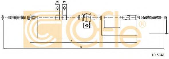 COFLE 105341 Трос, стояночная тормозная система