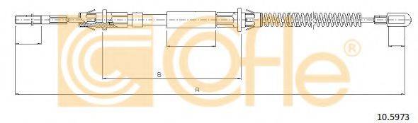 COFLE 105973 Трос, стояночная тормозная система