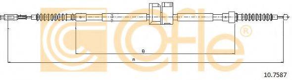 COFLE 107587 Трос, стояночная тормозная система