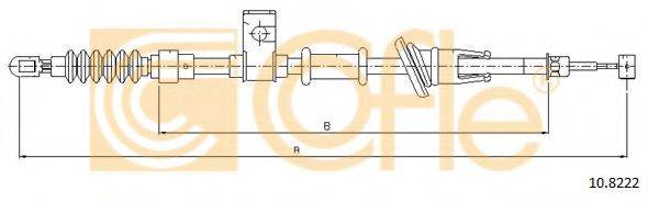 COFLE 108222 Трос, стояночная тормозная система