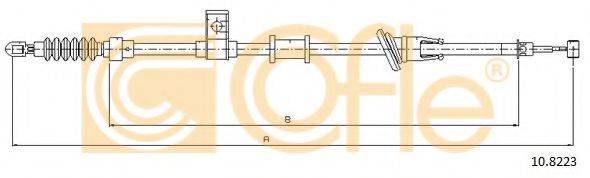 COFLE 108223 Трос, стояночная тормозная система
