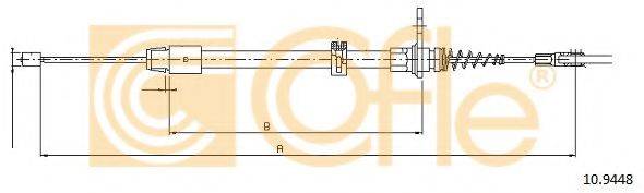 COFLE 109448 Трос, стояночная тормозная система
