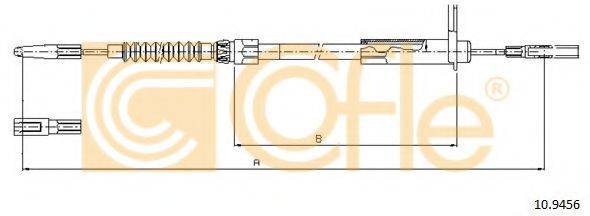COFLE 109456 Трос, стояночная тормозная система