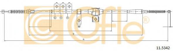 Трос, стояночная тормозная система COFLE 11.5342