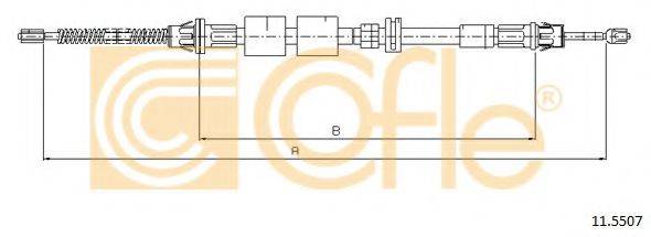 Трос, стояночная тормозная система COFLE 11.5507