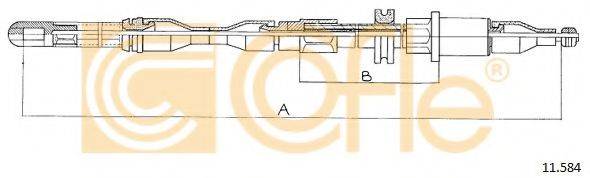 Трос, стояночная тормозная система COFLE 11.584