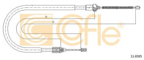 Трос, стояночная тормозная система COFLE 11.6585