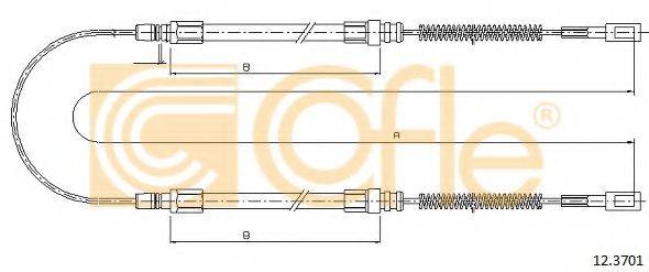 COFLE 123701 Трос, стояночная тормозная система