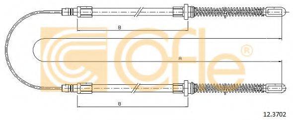 COFLE 123702 Трос, стояночная тормозная система