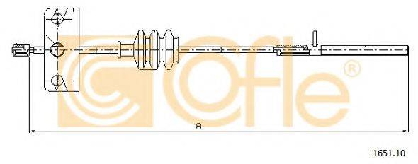 Трос, стояночная тормозная система COFLE 1651.10