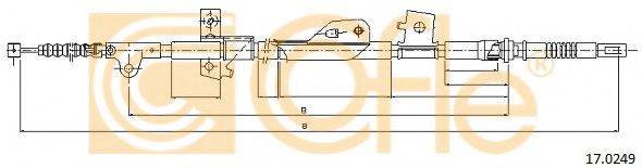 COFLE 170249 Трос, стояночная тормозная система