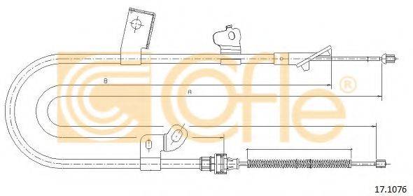 COFLE 171076 Трос, стояночная тормозная система