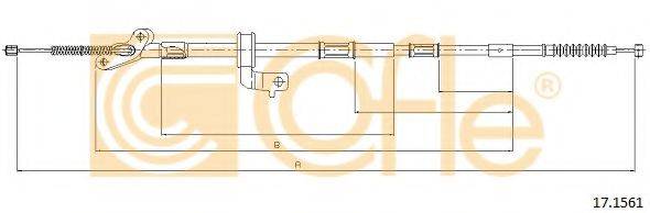COFLE 171561 Трос, стояночная тормозная система