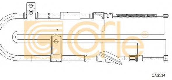 COFLE 172514 Трос, стояночная тормозная система