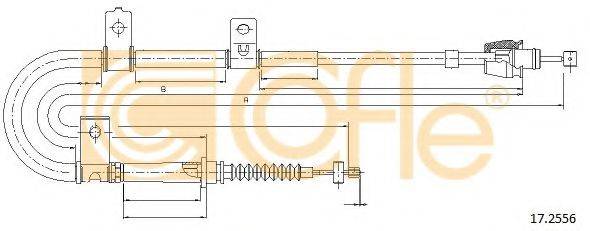 Трос, стояночная тормозная система COFLE 17.2556