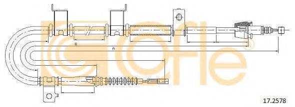 Трос, стояночная тормозная система COFLE 17.2578