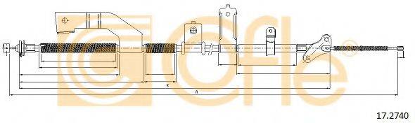 Трос, стояночная тормозная система COFLE 17.2740