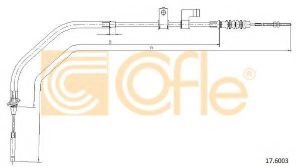 COFLE 176003 Трос, стояночная тормозная система
