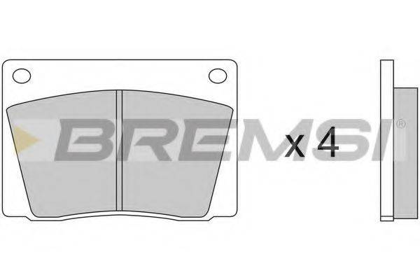 BREMSI BP2052 Комплект тормозных колодок, дисковый тормоз