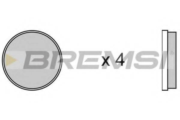 BREMSI BP2067 Комплект тормозных колодок, дисковый тормоз