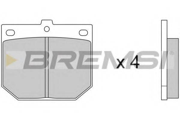 BREMSI BP2078 Комплект тормозных колодок, дисковый тормоз