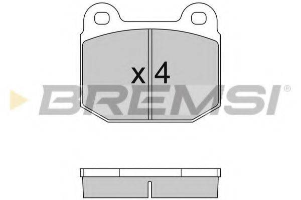 Комплект тормозных колодок, дисковый тормоз BREMSI BP2085