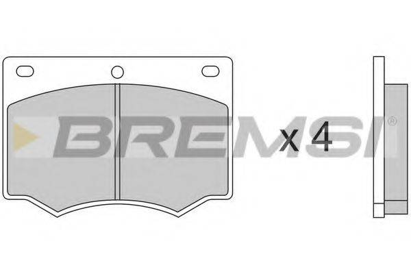 BREMSI BP2169 Комплект тормозных колодок, дисковый тормоз
