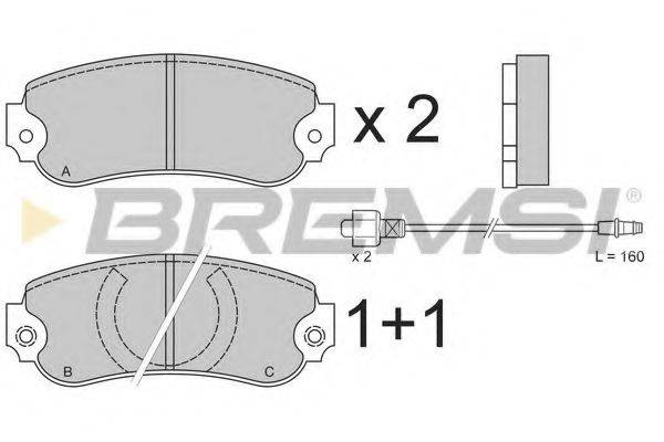 BREMSI BP2175