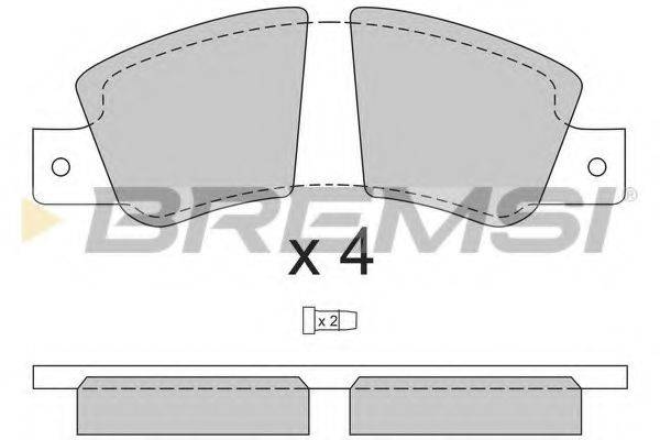 BREMSI BP2181 Комплект тормозных колодок, дисковый тормоз