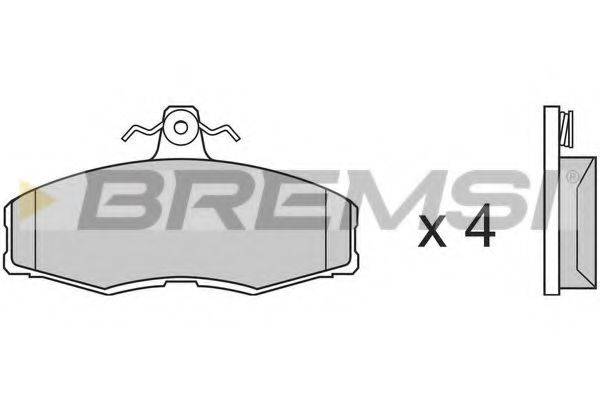 BREMSI BP2208 Комплект тормозных колодок, дисковый тормоз