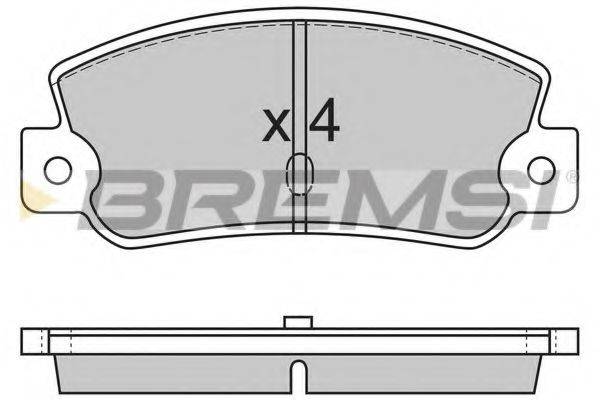 BREMSI BP2212 Комплект тормозных колодок, дисковый тормоз