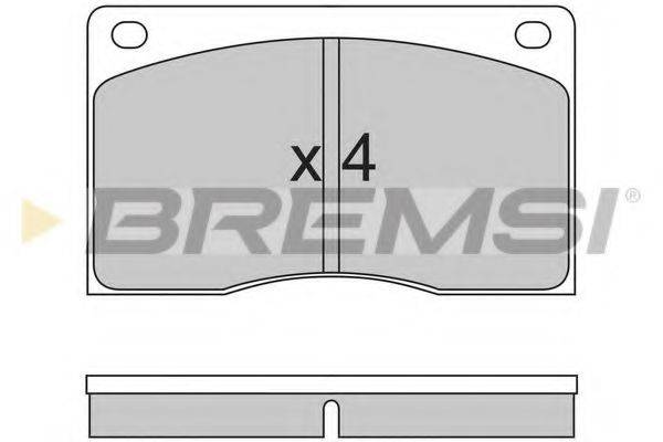 BREMSI BP2213 Комплект тормозных колодок, дисковый тормоз