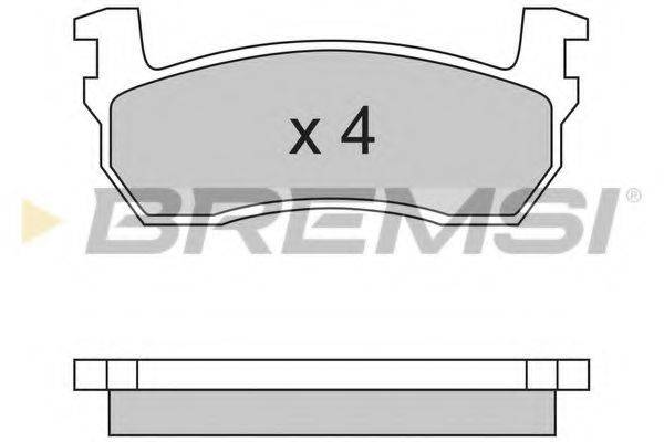 BREMSI BP2259 Комплект тормозных колодок, дисковый тормоз