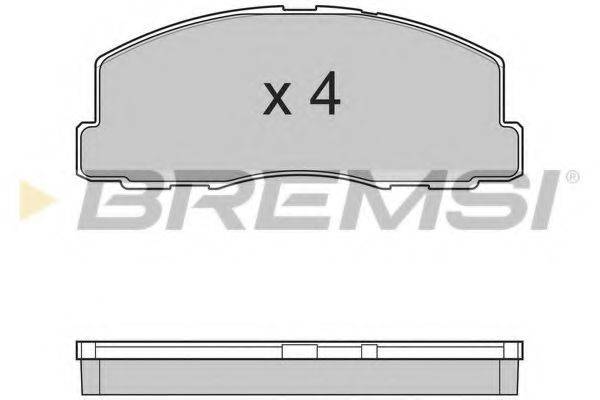 Комплект тормозных колодок, дисковый тормоз BREMSI BP2299