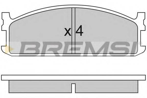 BREMSI BP2321 Комплект тормозных колодок, дисковый тормоз