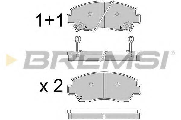 BREMSI BP2326 Комплект тормозных колодок, дисковый тормоз