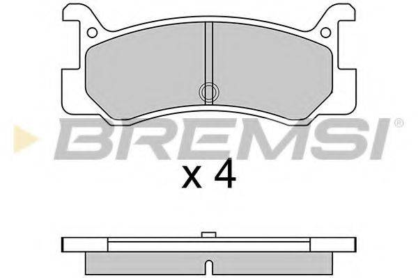 BREMSI BP2328 Комплект тормозных колодок, дисковый тормоз