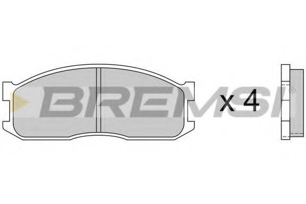 Комплект тормозных колодок, дисковый тормоз BREMSI BP2389