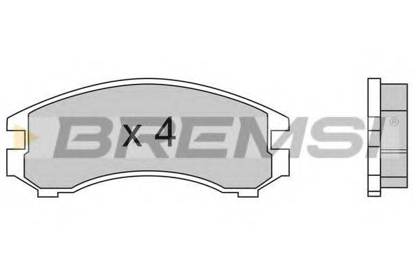 BREMSI BP2441 Комплект тормозных колодок, дисковый тормоз