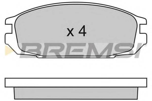 BREMSI BP2445 Комплект тормозных колодок, дисковый тормоз