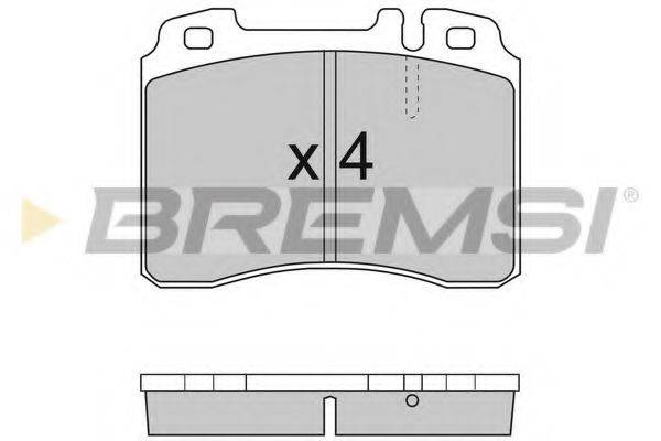 Комплект тормозных колодок, дисковый тормоз BREMSI BP2709