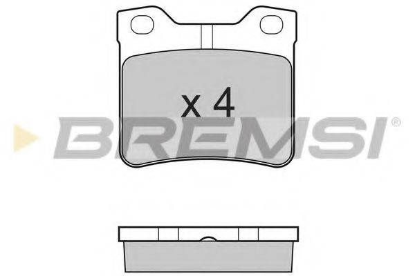 BREMSI BP2728 Комплект тормозных колодок, дисковый тормоз
