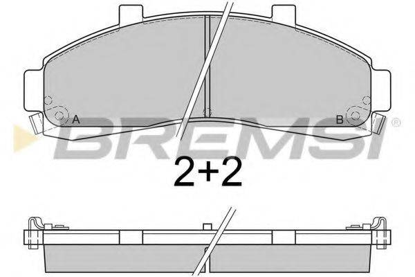 BREMSI BP2829 Комплект тормозных колодок, дисковый тормоз