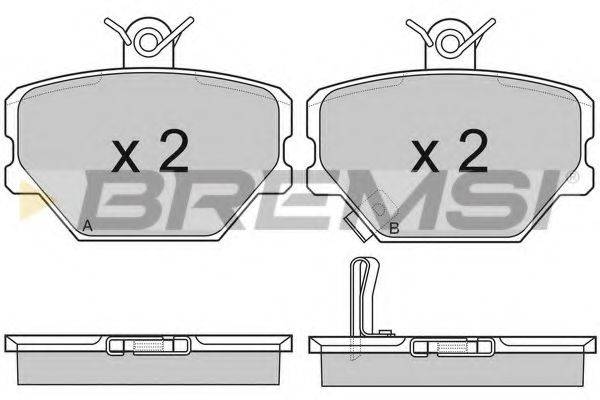 BREMSI BP2881 Комплект тормозных колодок, дисковый тормоз