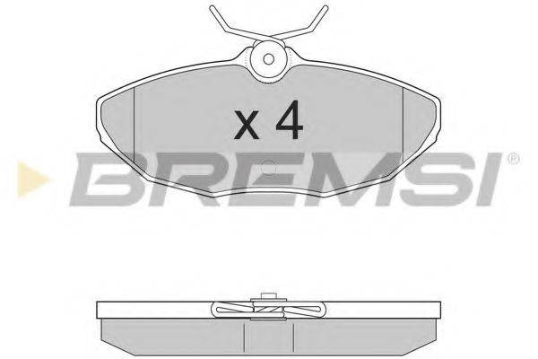 BREMSI BP2934 Комплект тормозных колодок, дисковый тормоз
