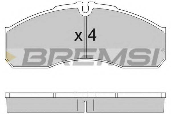 Комплект тормозных колодок, дисковый тормоз BREMSI BP2952