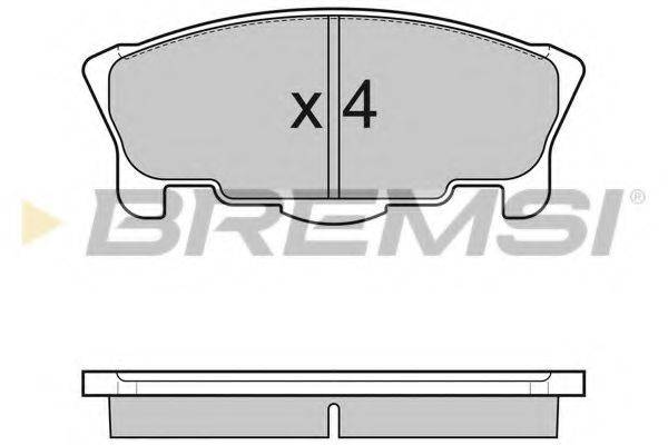 Комплект тормозных колодок, дисковый тормоз BREMSI BP3065