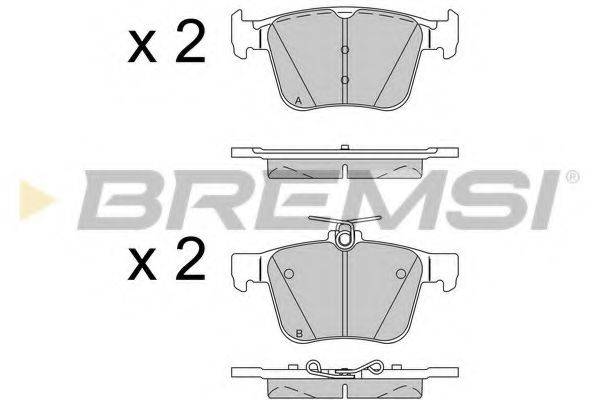 BREMSI BP3517 Комплект тормозных колодок, дисковый тормоз