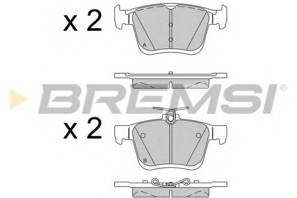 BREMSI BP3518 Комплект тормозных колодок, дисковый тормоз